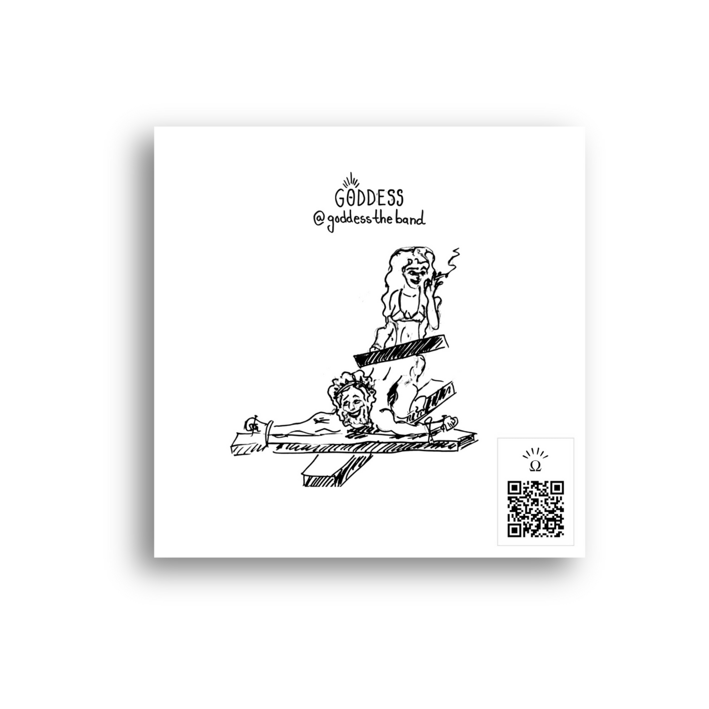 "JESUS IS COMING" GODDESS STICKER